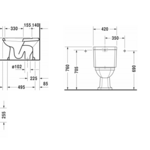 Duravit 1930 Унитаз моноблок с отдельным бачком