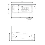 Ванна Gruppo Treesse Spider 180x80x68